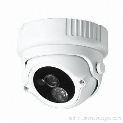 Dome Camera with 1/3-inch Sony IR Dome Camera, 1200TVL Resolution, 1-piece of LED and 3.6mm Lens